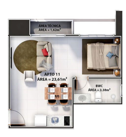 TIPO C 32,38M²